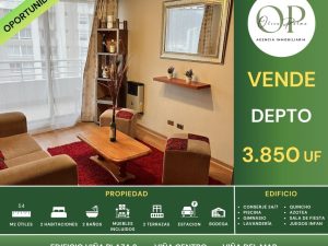 Se Vende Depto 2h2b+b+E, Viña Plaza 2, Viña centro, Viña del mar