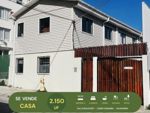 Se Vende Casa 2h1b+oficina, Cerro Ohiggins, Valparaíso