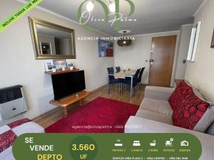Se Vende Depto 2h2b+b+e, Viña Plaza 2, Viña Centro